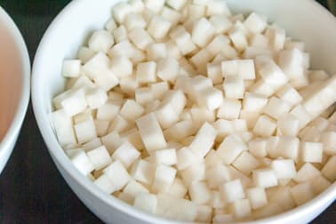 Macédoine de légumes - Etape 1