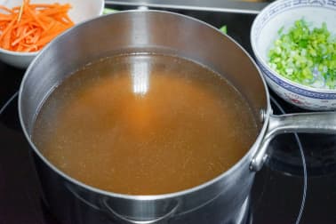 Nage de Saint-Jacques aux petits légumes - Etape 4