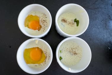 Oeufs cocotte aux pointes d'asperges - Etape 8