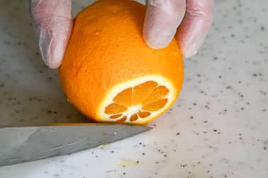 Ecorces d'oranges confites - Etape 1