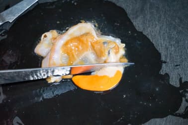 Parer une noix de saint Jacques - Etape 3