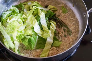 Petits pois à la française - Etape 4