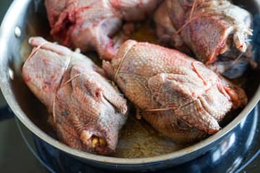 Pigeon en cocotte à la française - Etape 7