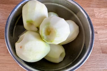 Poires au sirop - Etape 1