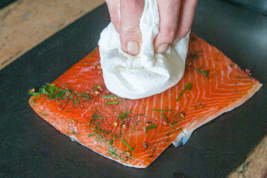Gravlax de saumon - Etape 8