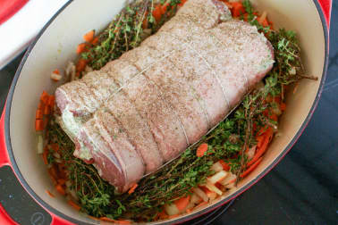 Selle d'agneau farcie - Etape 9