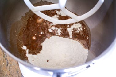 Feuilletage au chocolat : la détrempe - Etape 3