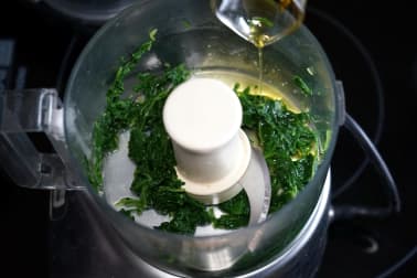 Jus vert épinards, roquette et basilic - Etape 5