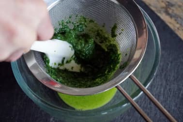 Jus vert épinards, roquette et basilic - Etape 7