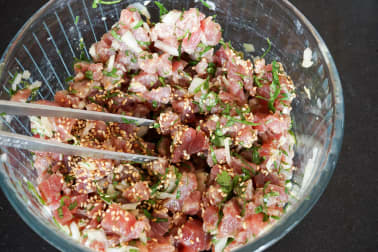 Tartare de thon aux saveurs asiatiques - Etape 10