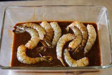 Brochettes de gambas au miel - Etape 4