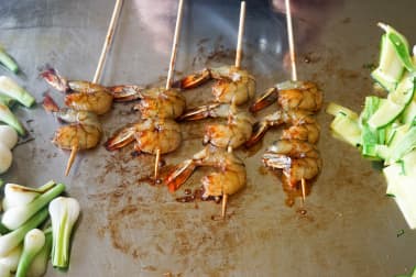 Brochettes de gambas au miel - Etape 6