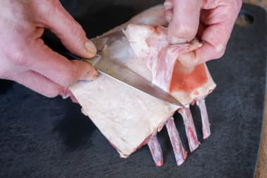 Carré d'agneau rôti - Etape 1