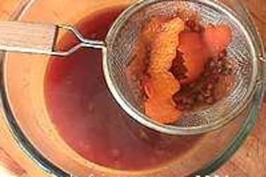 Pêches au vin rouge épicé - Etape 5