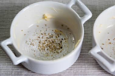 Oeufs cocotte - Etape 1