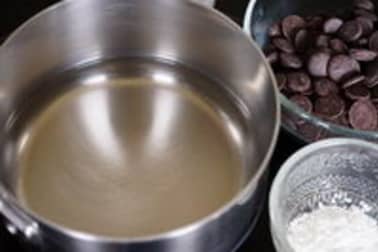 Sauce chocolat légère - Etape 1