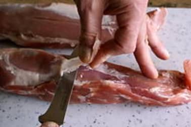 Parer et détailler un filet mignon - Etape 2