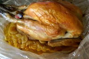 Poulet de Bresse rôti en papillote - Etape 8