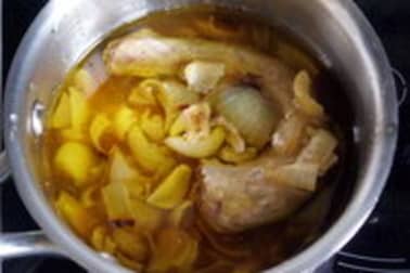 Poulet de Bresse rôti en papillote - Etape 9