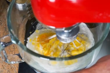 Crème d'amande noisette et chocolat - Etape 2