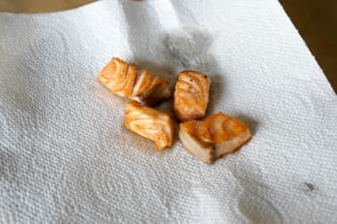 Dés de saumon mi-cuit - Etape 10