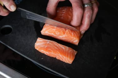 Dés de saumon mi-cuit - Etape 8