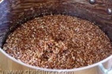 Flans de quinoa rouge - Etape 2