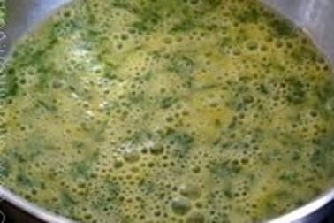 Omelette roulée aux fines herbes - Etape 2