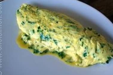 Omelette roulée aux fines herbes - Etape 12
