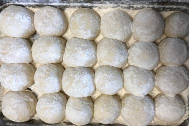 Pâte à pizza sans pétrissage à fermentation lente - Etape 4