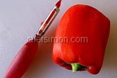 Peler un poivron au couteau - Etape 3