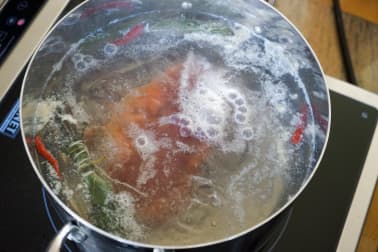 Cuisson du tourteau - Etape 5