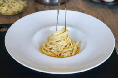 Médaillons de langouste et linguine au sabayon - Etape 7