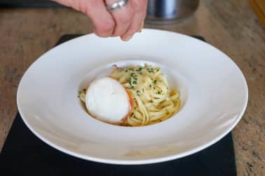 Médaillons de langouste et linguine au sabayon - Etape 10