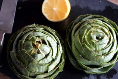 Artichaut à la vinaigrette - Etape 3