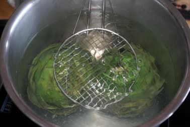 Artichaut à la vinaigrette - Etape 5