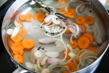 Darne de lieu noir pochée - Etape 3