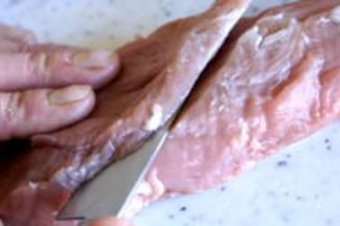 Parer et détailler un filet mignon - Etape 5