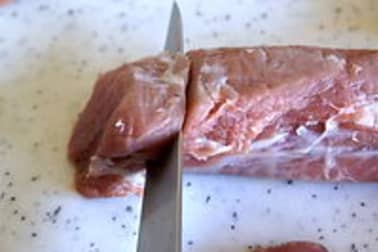 Parer et détailler un filet mignon - Etape 6