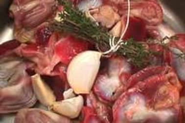 Gésiers de volaille confits - Etape 2