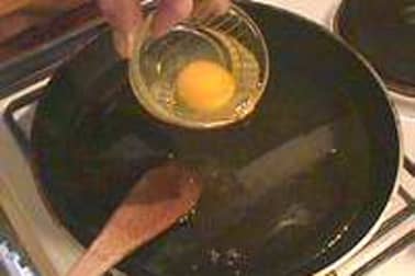 Oeufs frits - Etape 3