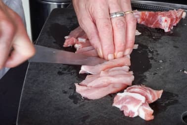 Wok de porc, crevettes et langoustines - Etape 3