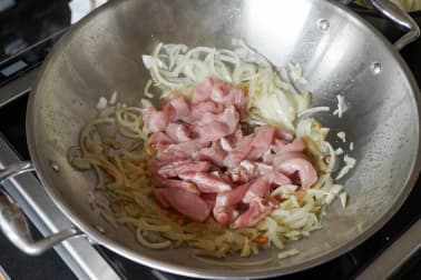 Wok de porc, crevettes et langoustines - Etape 6