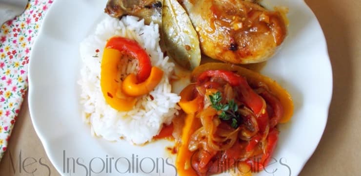 Poulet Basquaise Facile Recette Par Mes Inspirations Culinaires