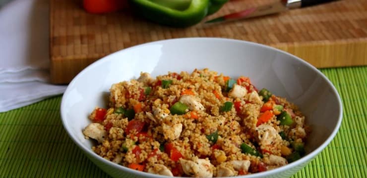 Taboule De Semoule Au Poulet Et Poivrons Recette Par Amandine