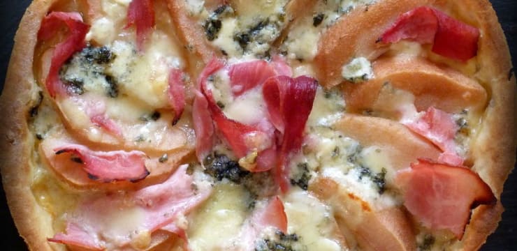 Tarte Toute Simple Au Roquefort Jambon Et Poire Recette Par