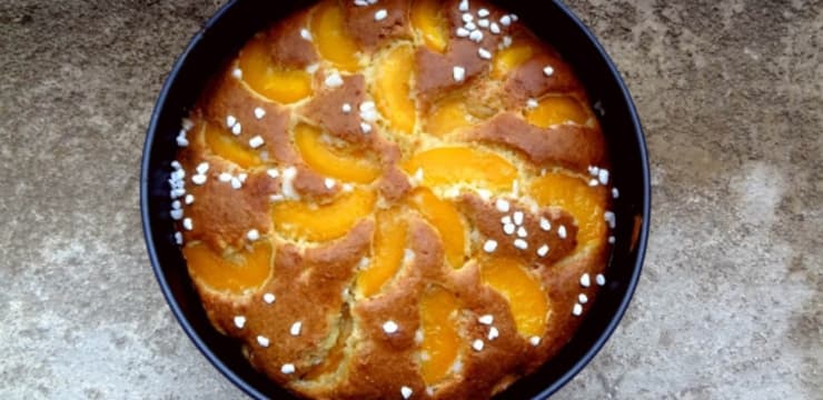 Gateau Au Mascarpone Peches Et Amandes Recette Par La Tendresse En Cuisine