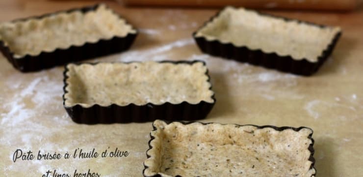 Pate Brisee A L Huile D Olive Et Fines Herbes Recette Par