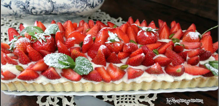 Tarte Aux Fraises Creme Madame A La Cardamome Verte Recette Par Keskonmangemaman Tarte Aux Fraises Creme Madame A La Cardamome Verte Recette Par Keskonmangemaman