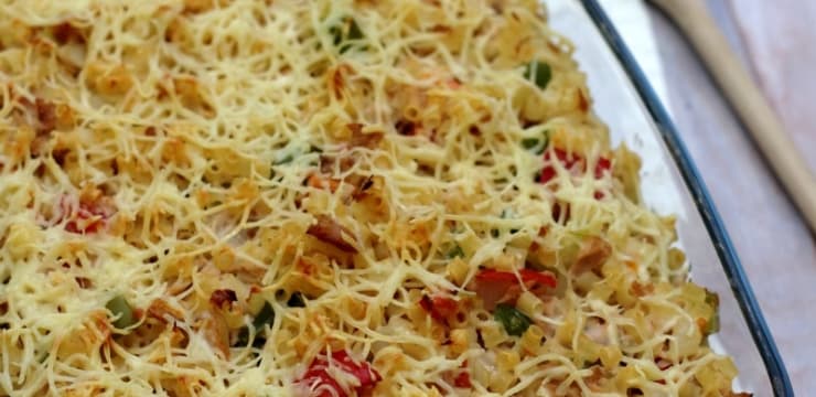 Gratin De Pates Au Thon Poivron Et Tomates Recette Par Amandine